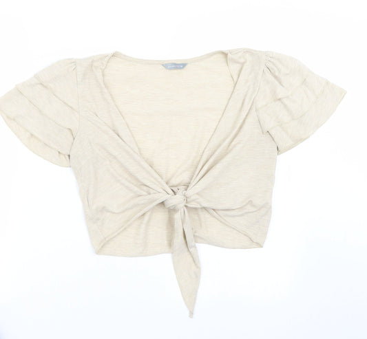 Per Una Womens Beige   Cardigan Jumper Size 14