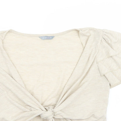 Per Una Womens Beige   Cardigan Jumper Size 14