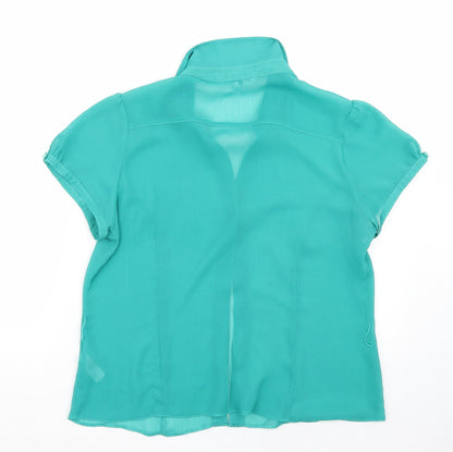 Debenhams Womens Green   Basic Button-Up Size 14