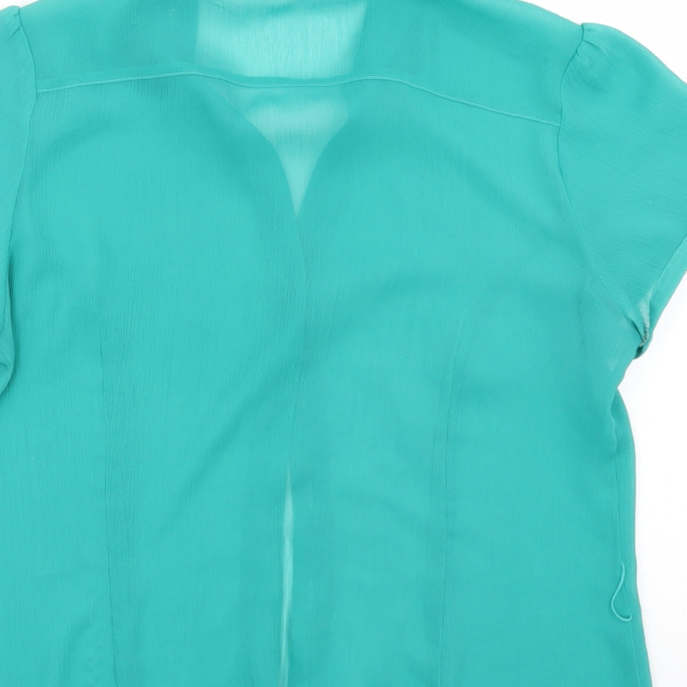 Debenhams Womens Green   Basic Button-Up Size 14