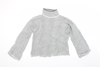 QED London Womens Grey  Knit Pullover Jumper Size M