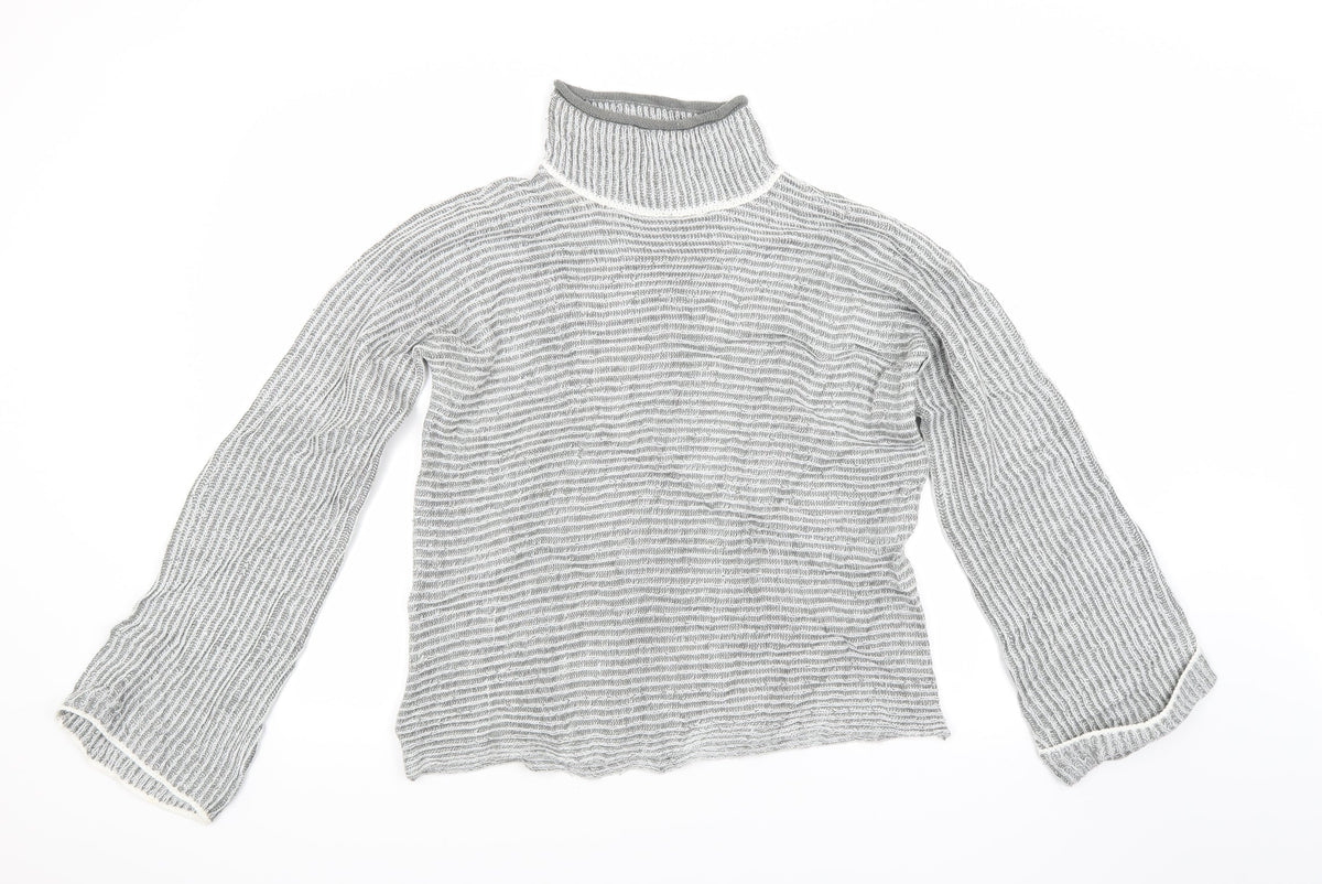 QED London Womens Grey  Knit Pullover Jumper Size M