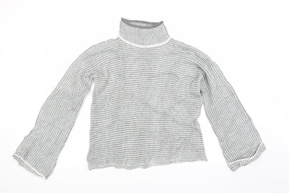 QED London Womens Grey  Knit Pullover Jumper Size M
