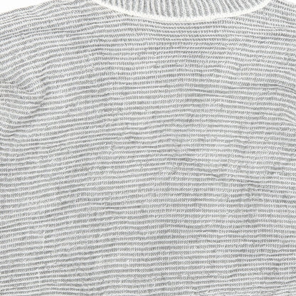 QED London Womens Grey  Knit Pullover Jumper Size M