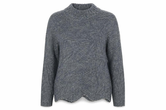 Oasis Womens Grey  Knit Pullover Jumper Size S