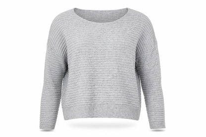 Mango Womens Grey  Knit Pullover Jumper Size M