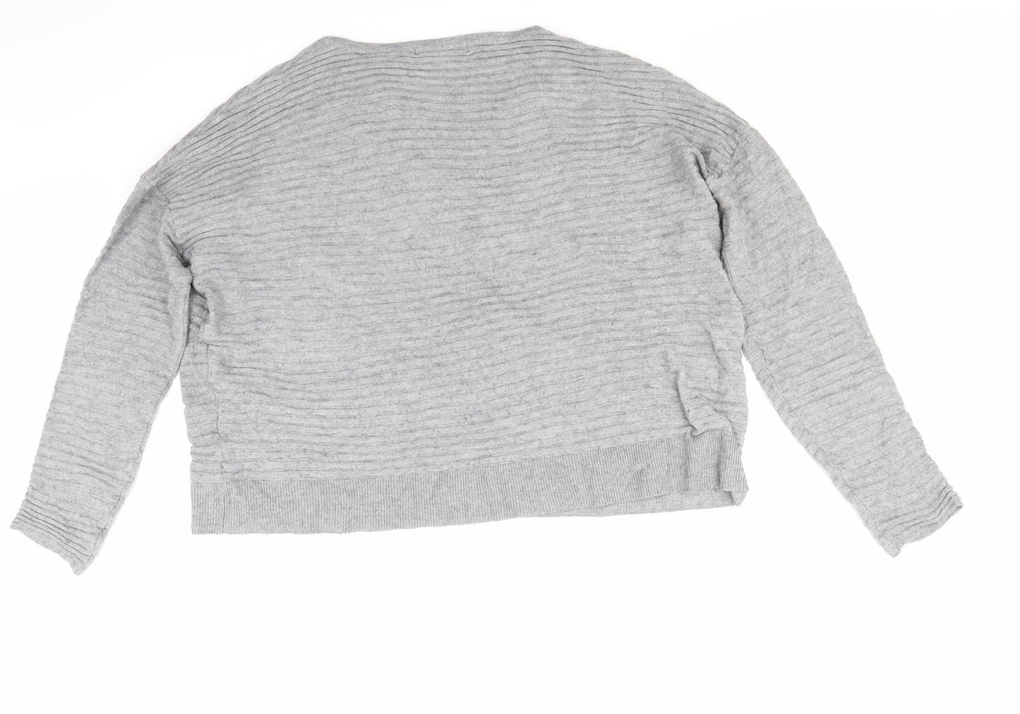 Mango Womens Grey  Knit Pullover Jumper Size M