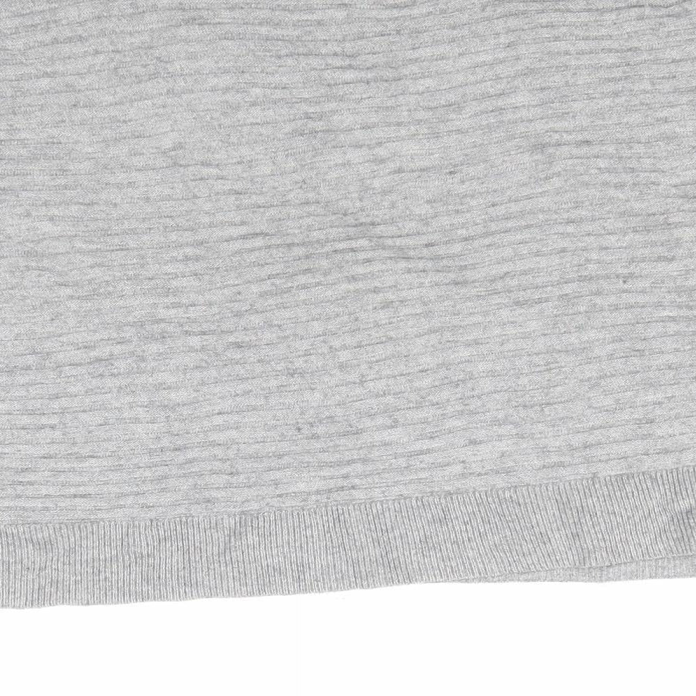 Mango Womens Grey  Knit Pullover Jumper Size M