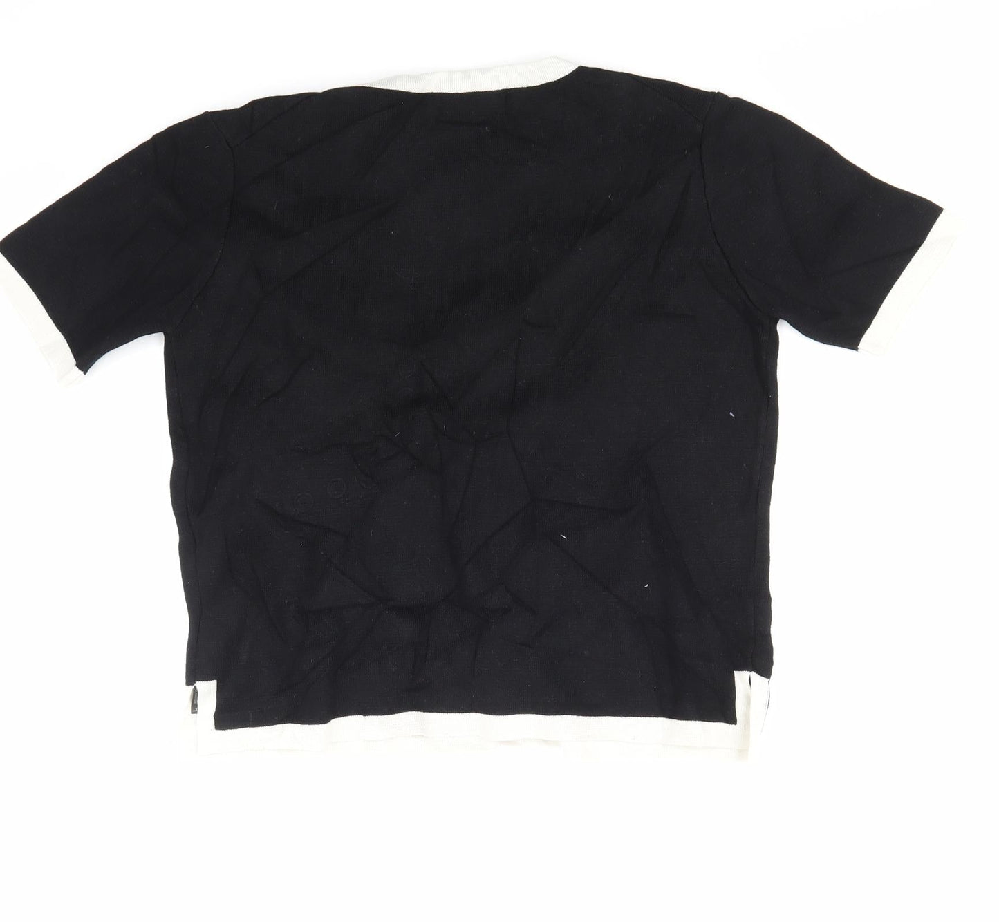 Zara Womens Black  Knit Pullover Jumper Size S