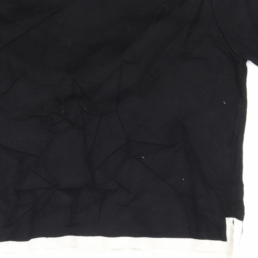 Zara Womens Black  Knit Pullover Jumper Size S