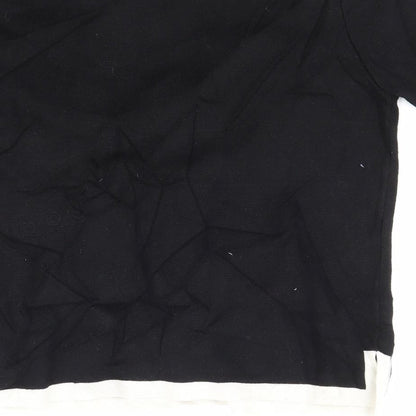 Zara Womens Black  Knit Pullover Jumper Size S