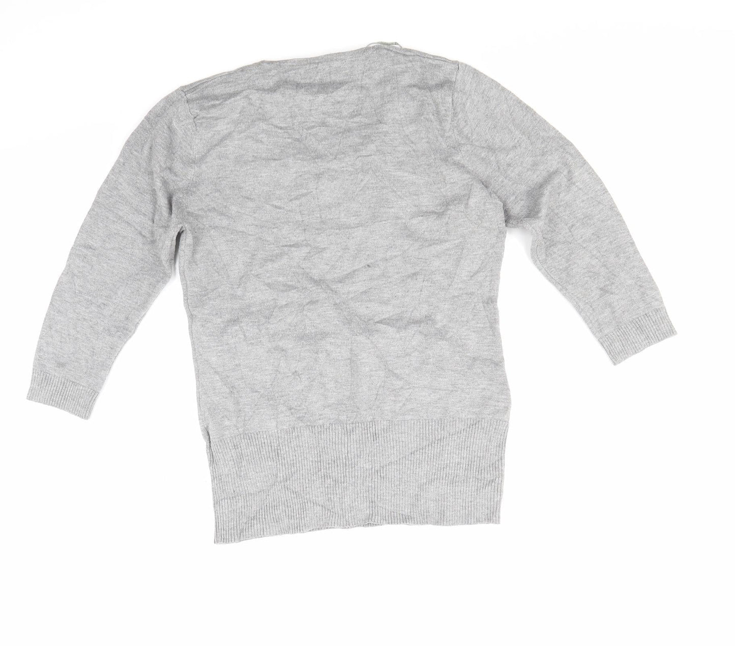 text Womens Grey   Pullover Jumper Size S