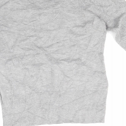text Womens Grey   Pullover Jumper Size S