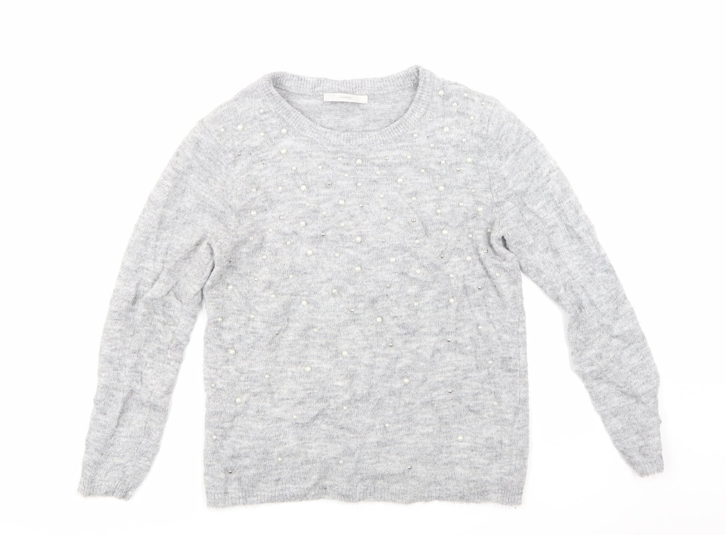 George Womens Grey  Knit Pullover Jumper Size S