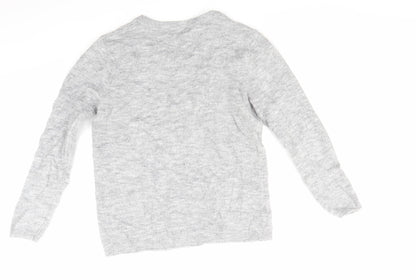 George Womens Grey  Knit Pullover Jumper Size S