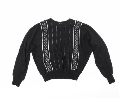 Preworn Womens Black   Pullover Jumper Size M