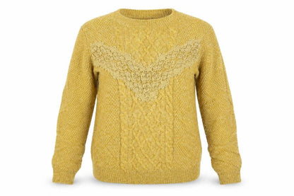 Falmer Heritage Mens Yellow  Knit Pullover Jumper Size M