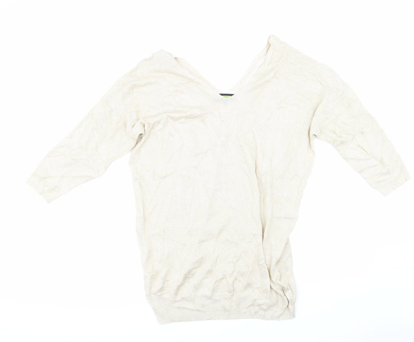 NEXT Womens Gold   Pullover Jumper Size 18