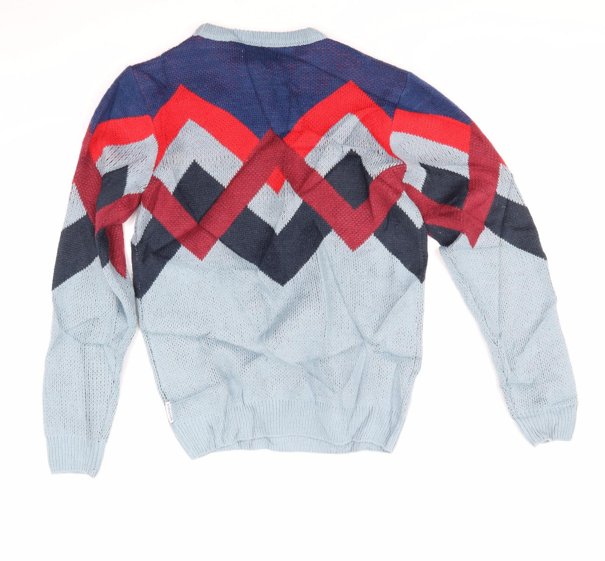 Bellfield Boys Blue Argyle/Diamond Rayon Pullover Jumper Size S