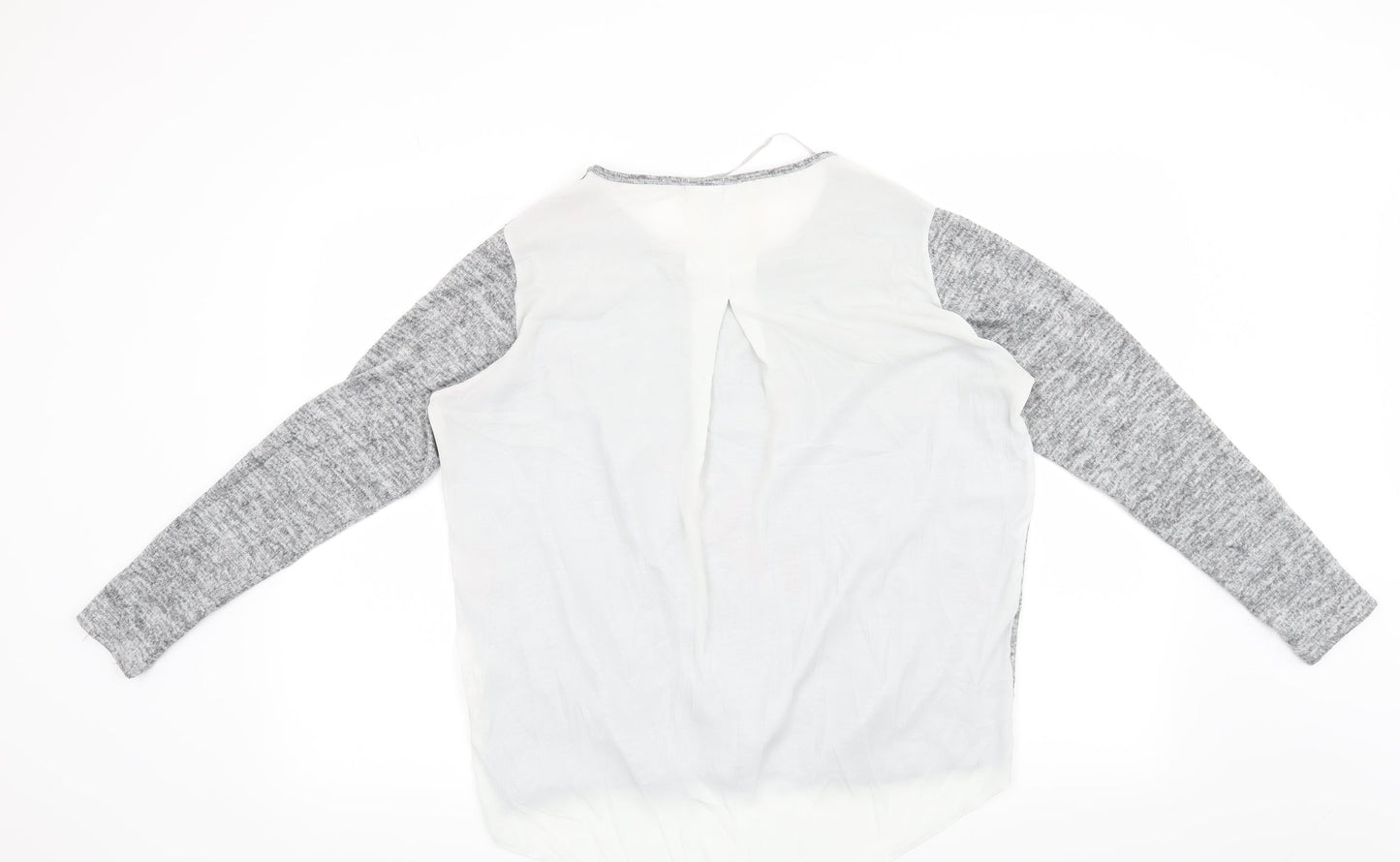 Womens UK Size 10 Atmosphere Grey Basic Blouse