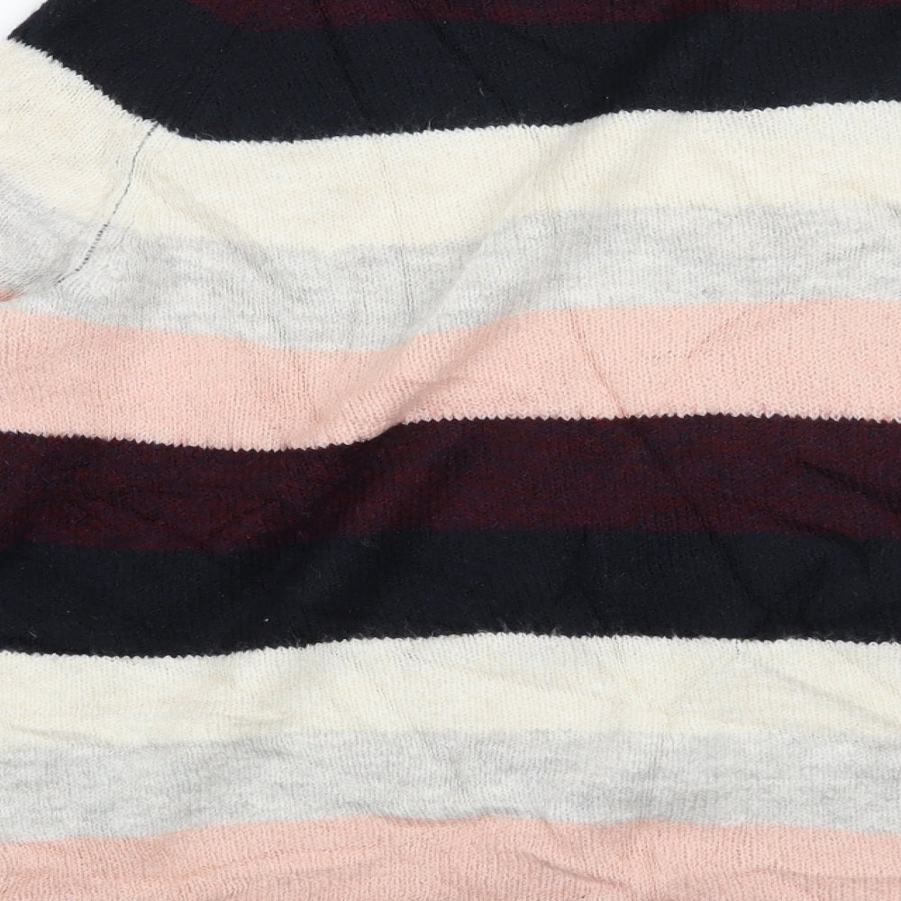 Dorothy Perkins Womens Pink Striped  Pullover Jumper Size 14