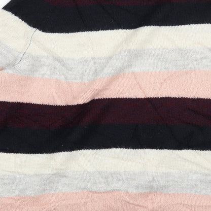 Dorothy Perkins Womens Pink Striped  Pullover Jumper Size 14