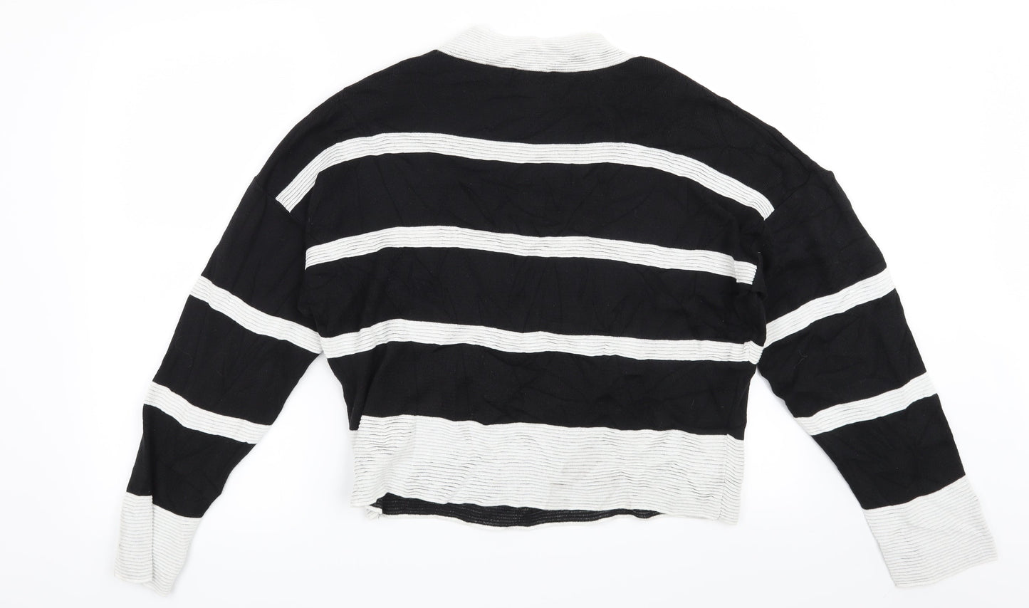 Atmosphere Womens Black Striped  Pullover Jumper Size 14
