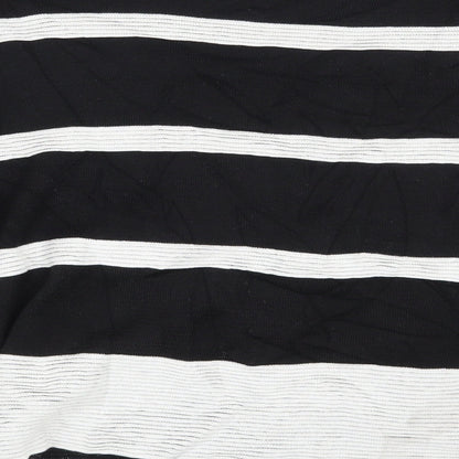 Atmosphere Womens Black Striped  Pullover Jumper Size 14
