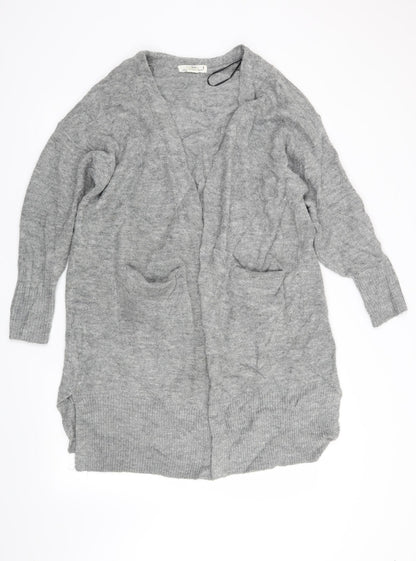 H&M Womens Grey   Cardigan Jumper Size S