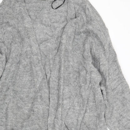 H&M Womens Grey   Cardigan Jumper Size S