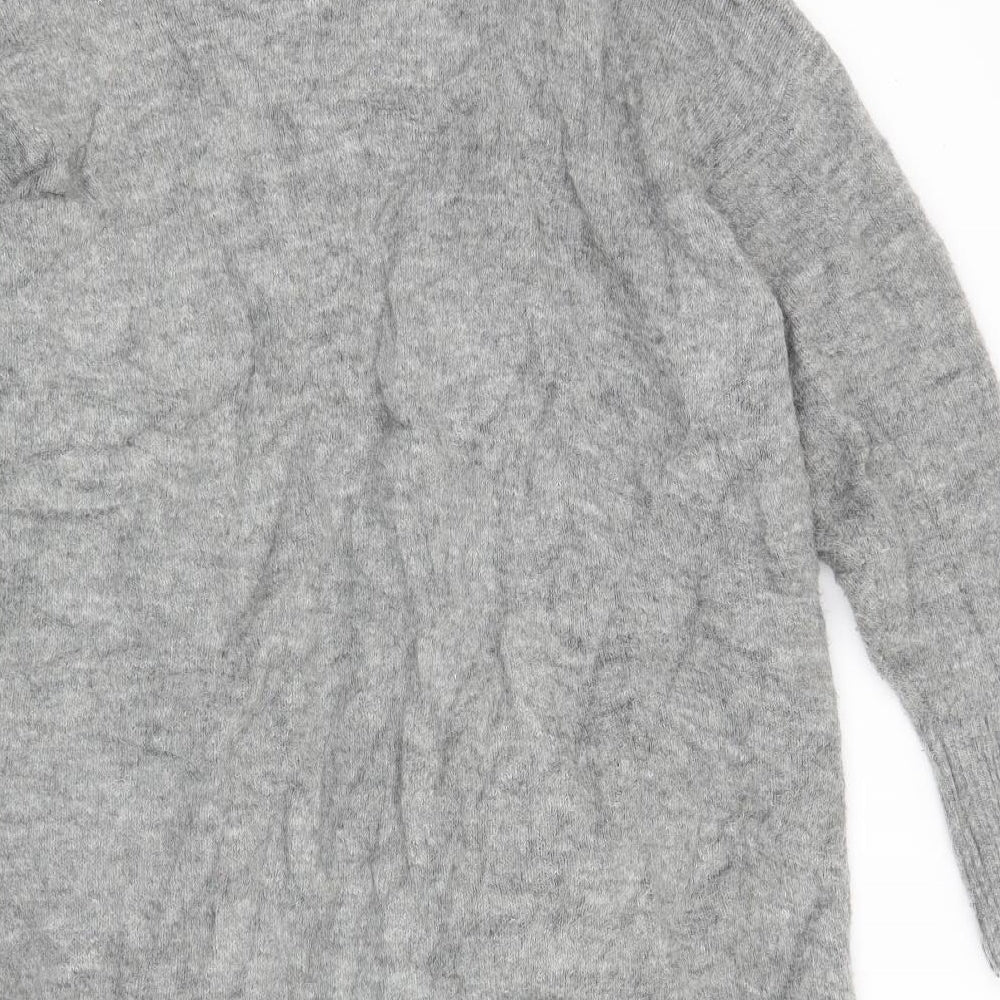 H&M Womens Grey   Cardigan Jumper Size S