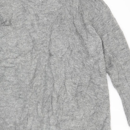 H&M Womens Grey   Cardigan Jumper Size S
