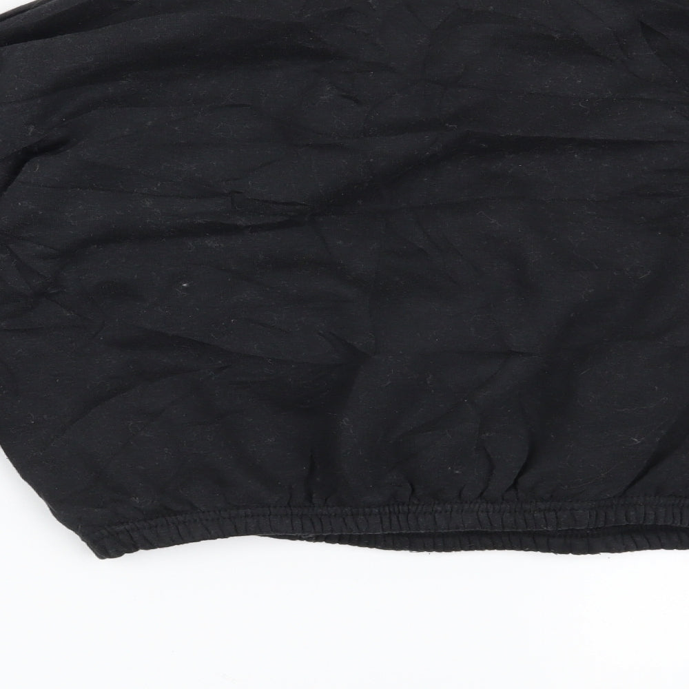 PRETTYLITTLETHING Womens Black   Pullover Sweatshirt Size M