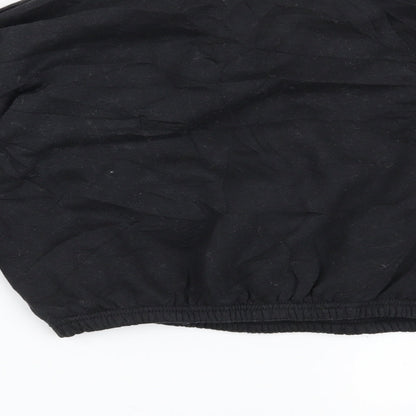 PRETTYLITTLETHING Womens Black   Pullover Sweatshirt Size M