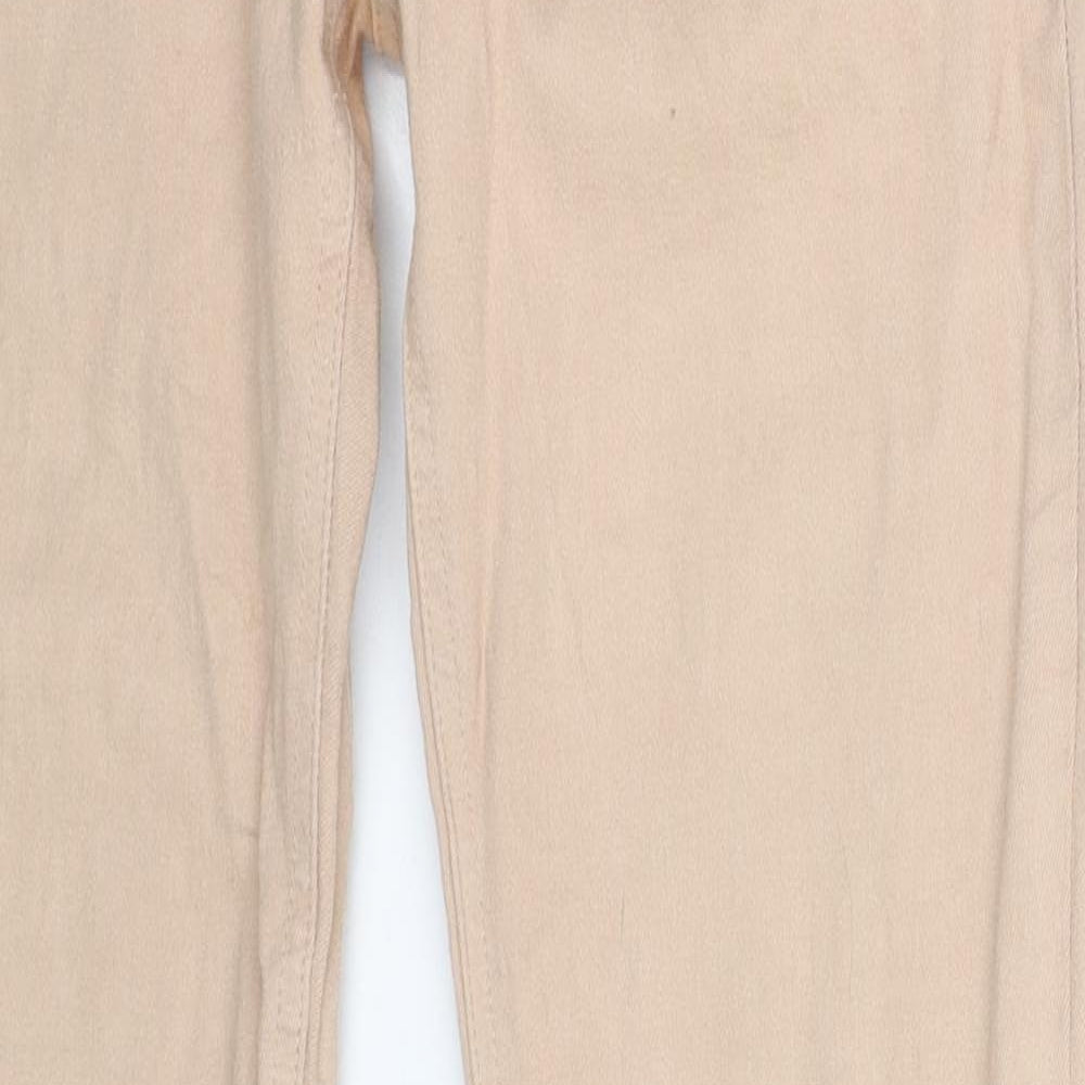 Part Two Womens Beige  Denim Skinny Jeans Size 12 L32 in
