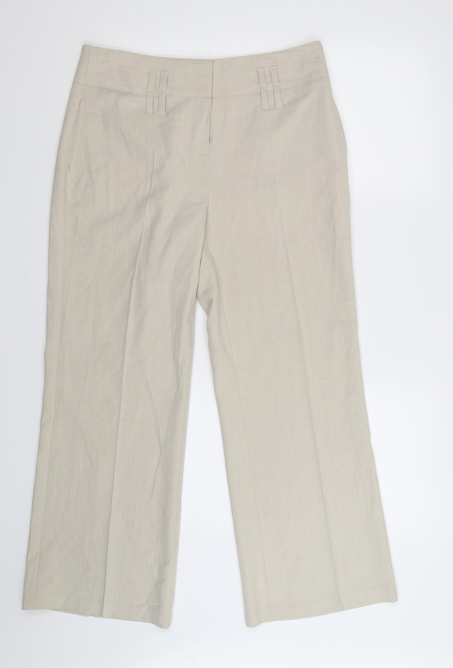 Per Una Womens Beige   Trousers  Size 12 L28 in
