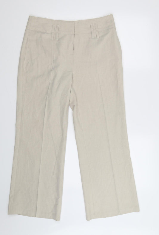 Per Una Womens Beige   Trousers  Size 12 L28 in