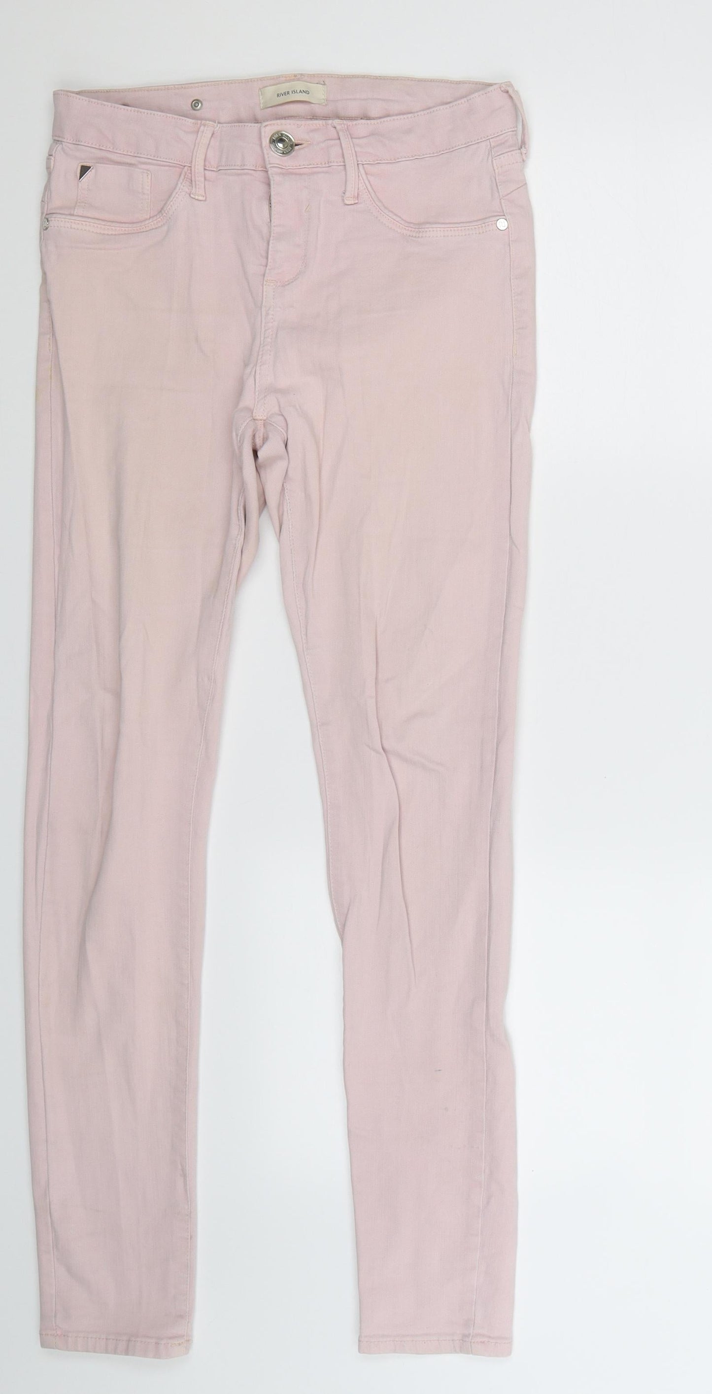 River Island Womens Grey  Denim Jegging Jeans Size 10 L29 in