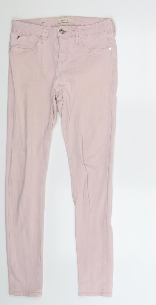 River Island Womens Grey  Denim Jegging Jeans Size 10 L29 in