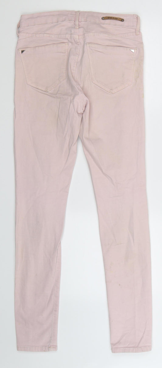 River Island Womens Grey  Denim Jegging Jeans Size 10 L29 in