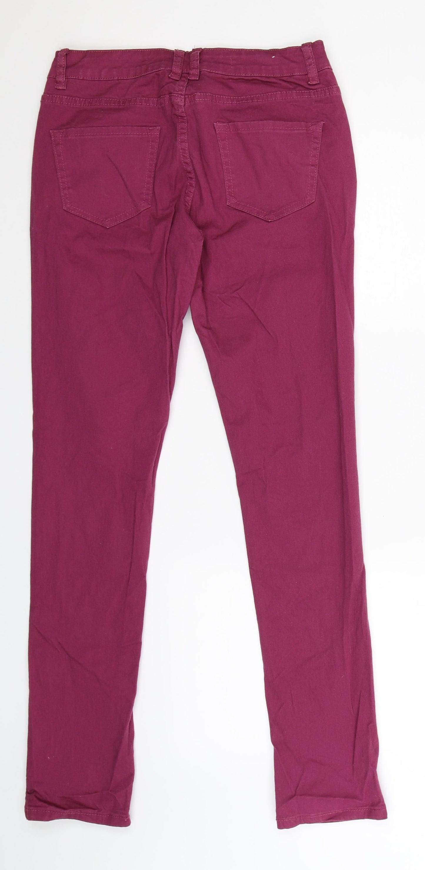 New Looh Girls Purple  Denim Skinny Jeans Size 14 Years