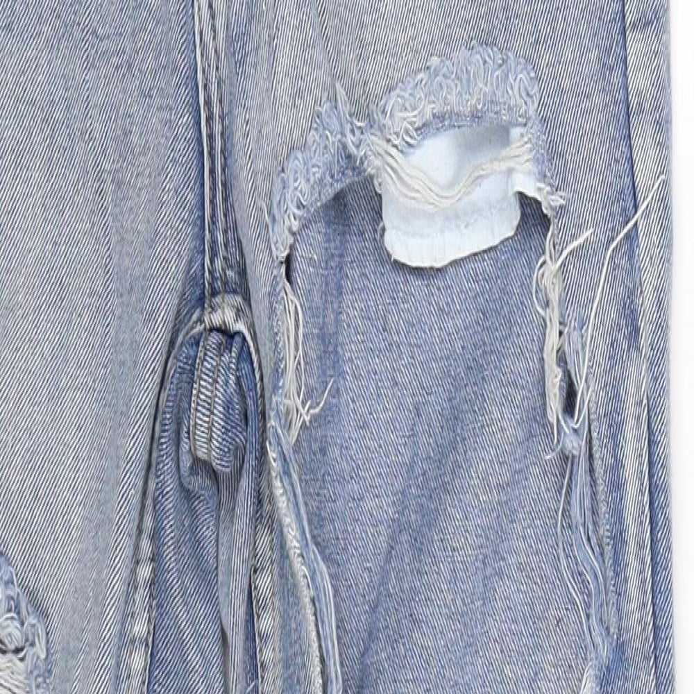 Womens UK Size 8 The Rockn Rev Regular Fit Mom Blue Jeans