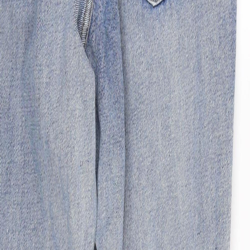Womens UK Size 8 The Rockn Rev Regular Fit Mom Blue Jeans