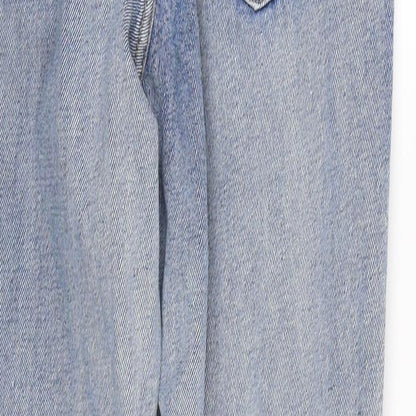 Womens UK Size 8 The Rockn Rev Regular Fit Mom Blue Jeans