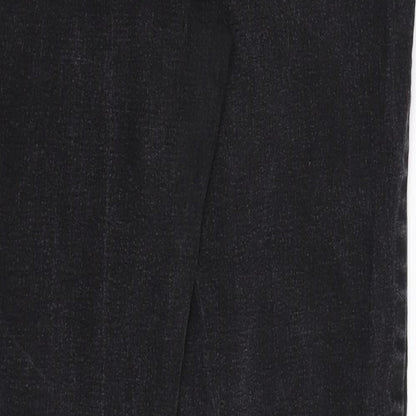 Dorothy Perkins Womens Black  Denim Skinny Jeans Size 12 L29 in