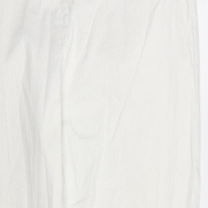 Anthology Womens White  Denim Straight Jeans Size 14 L30 in