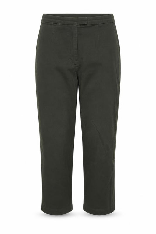 Womens UK Size 28 in Casual Club Slim Fit Cropped Green Trousers