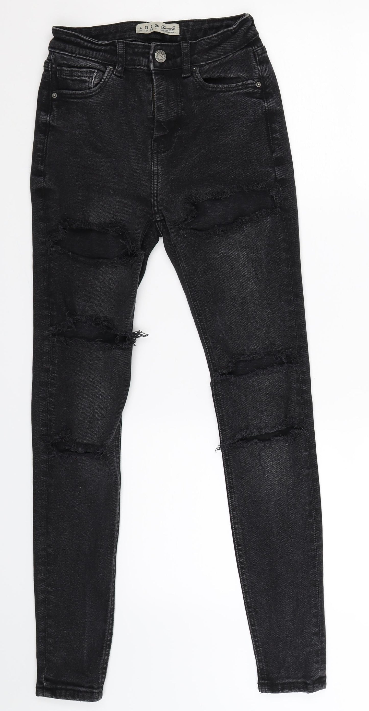 Denim Co Womens Black  Denim Skinny Jeans Size 4 L27 in