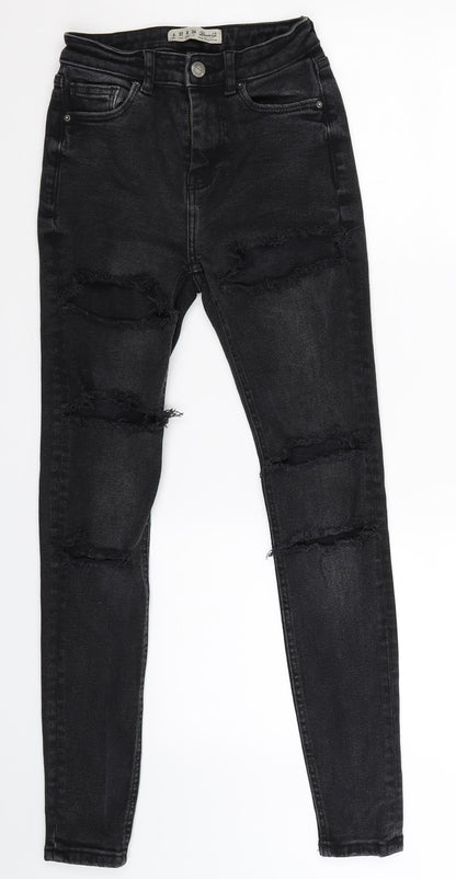 Denim Co Womens Black  Denim Skinny Jeans Size 4 L27 in