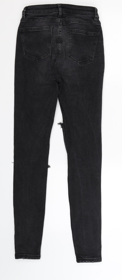 Denim Co Womens Black  Denim Skinny Jeans Size 4 L27 in